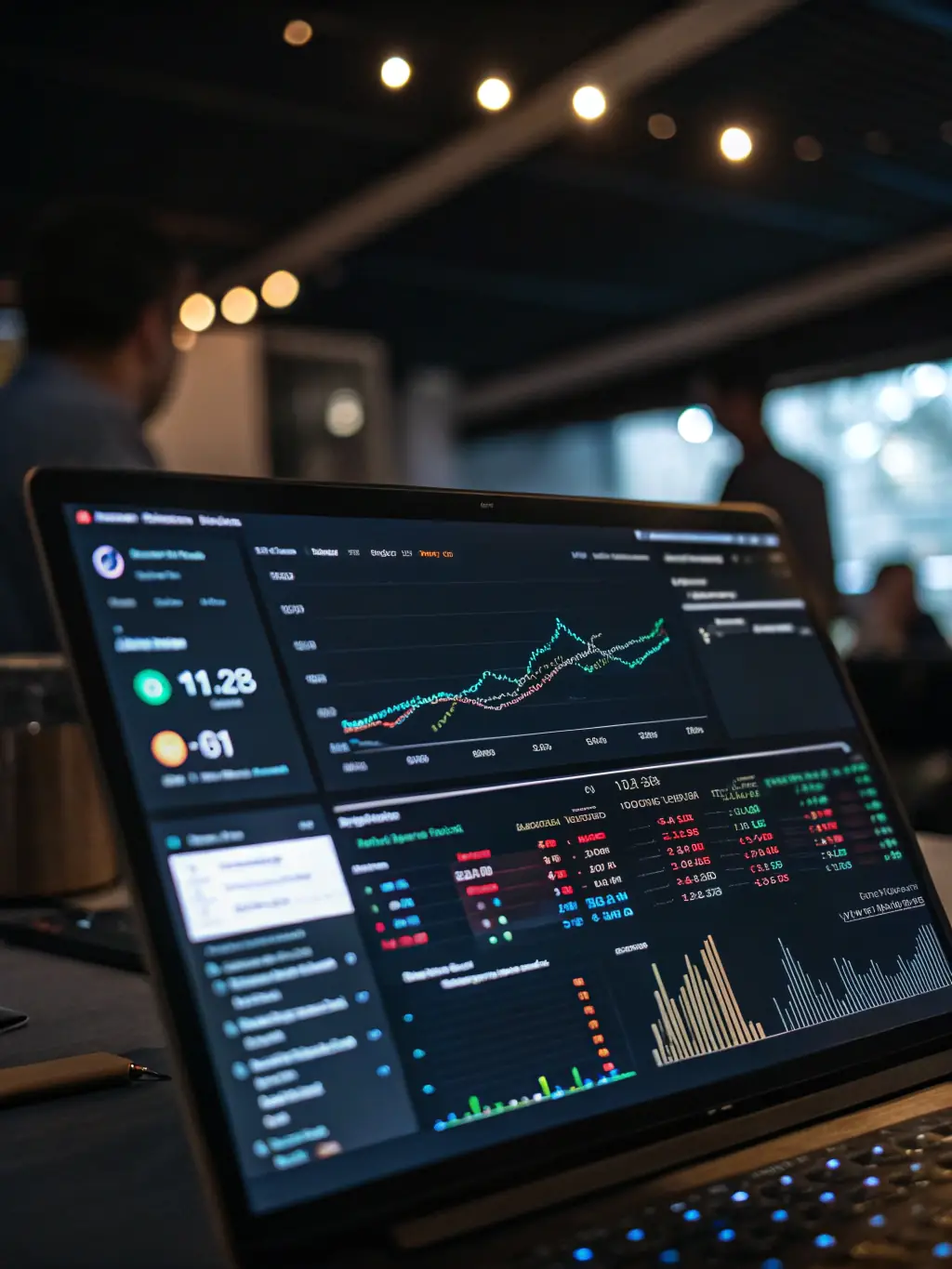 An image depicting a website dashboard with easy-to-understand analytics, illustrating the improved online visibility and tracking.