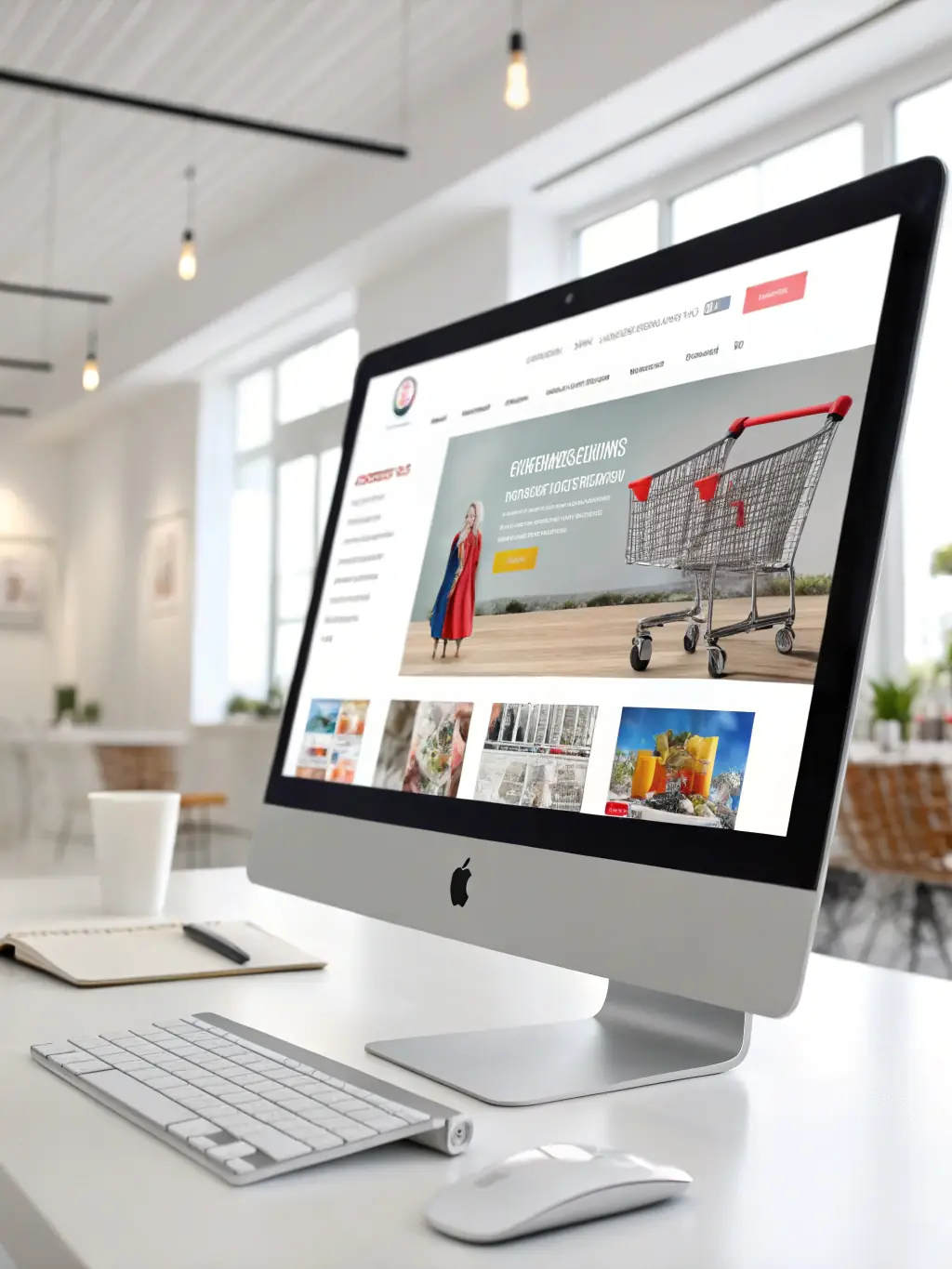 A clean, modern interface of the Wix Premium platform, showcasing its user-friendly design and intuitive navigation, emphasizing its suitability for e-commerce.